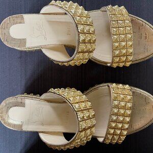 Christian Louboutin Cork Wedge Sandal